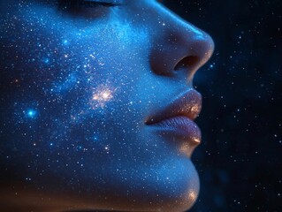 Serene Night Stargazing Reflecting Wonder and Connection with the Universe