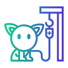 animal Line Gradient Icon