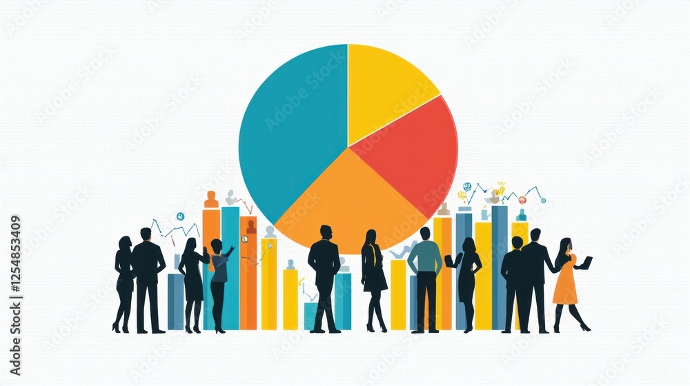 Poster business analytics: data-driven decisions & teamwork visualized