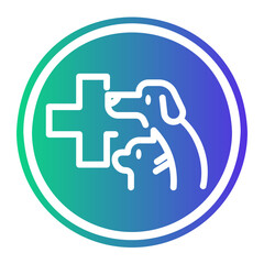 veterinarian Gradient icon