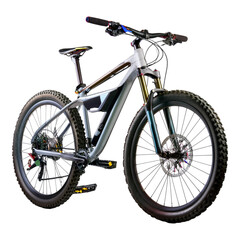 Modern Mountain Bike with Suspension and Stylish Design Features