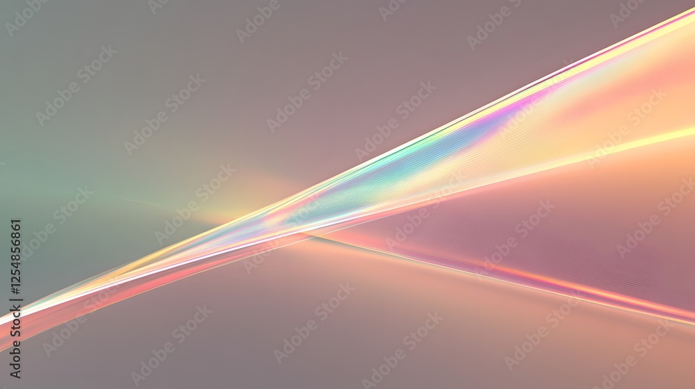 Aufkleber abstract pastel lines intertwining in a soft gradient