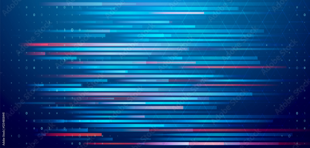 Poster abstract big data code representation. modern high-tech data background. graphic concept for your de
