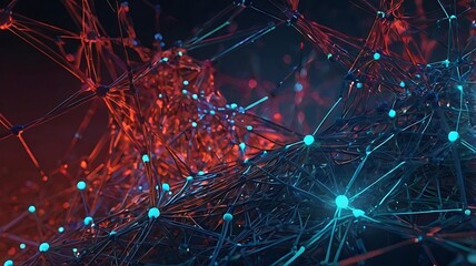 fiber optics background with lots light spots