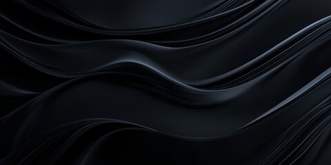 Obraz premium Dark, flowing fabric folds.