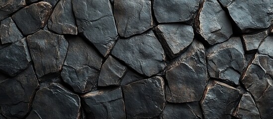 Fototapeta premium Dark Stone Wall Texture.