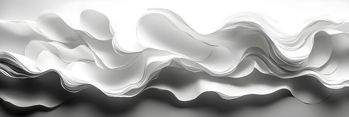 Fototapeta premium A monochromatic background with subtle overlapping paper textures.