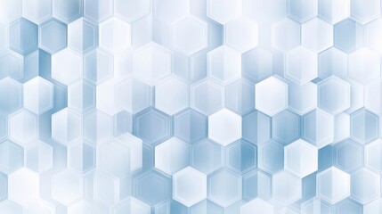 Abstract Geometric Hexagonal Pattern Pale Blue and White Shades with Light Effect Background