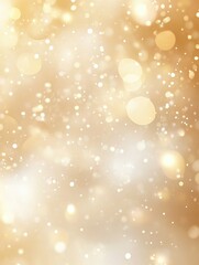 A festive and glittery gold confetti background with a shallow depth of field, perfect for holiday greetings, party invitations, or event announcements.