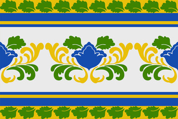 blue floral background