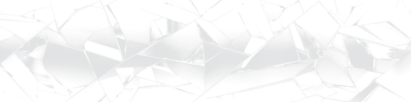 white glass fragments spitter isolated on white or transparent png