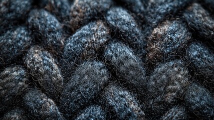 Close-up view of textured woven fabric showcasing intricate patterns and fibers