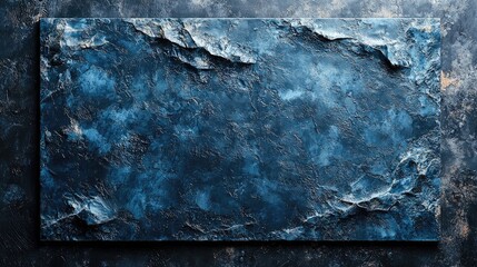 Textured blue stone surface with rough edges, ideal for backgrounds or artistic designs