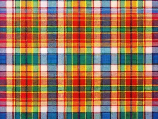 Fototapeta premium Bold Plaid Festival Design: Vibrant Event Poster Background