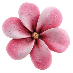 Fototapeta premium Pink Flower Bloom with Delicate Petals and Unique Texture, Ideal for Nature and Floral Design Themes