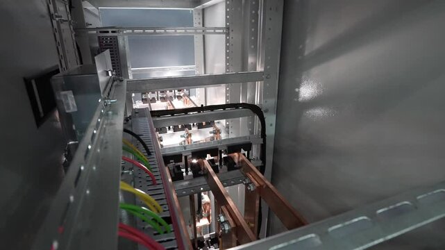Industrial Electrical Panel with Wiring and Busbars for effective use
