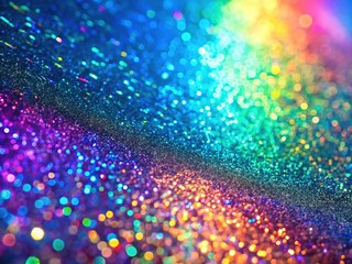 Glittering Holographic Website Banner - Night Photography Texture