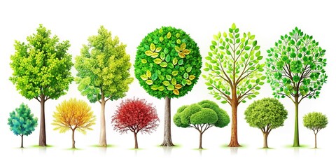Fototapeta premium Lush Green Landscape: Eco-Conscious Tree Planting Initiative