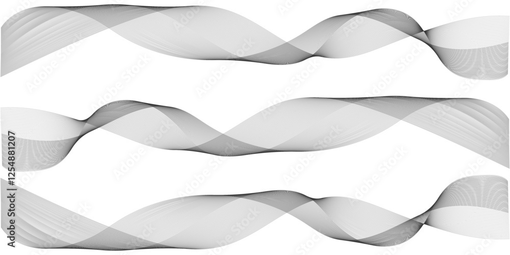 Poster abstract curved wavy lines tech futuristic motion background technology line stripe isolated science