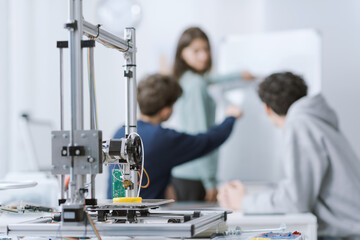 Students working together in the lab