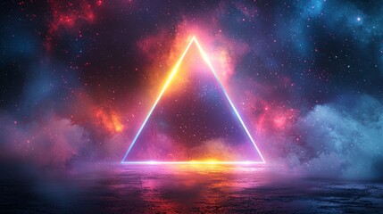 Neon triangle in cosmic background