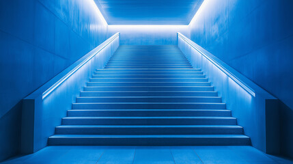 Obraz premium abstract minimalistic modern architectural stairway structure with clean geometric lines. Generative AI . Generative AI