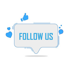 Follow us banner, Social media