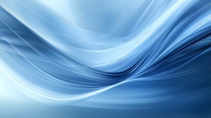 Obraz premium Abstract blue wave design flows gracefully across the image