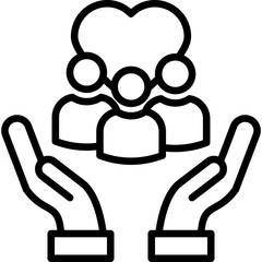 Social Responsibility line icon