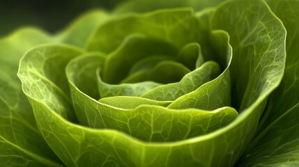 Obraz premium 19.The Benefits of Growing Your Own Butter Lettuce. (Butter lettuce) A Leaf with Many Names