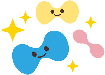 Probiotics Icon, Cartoon Style
