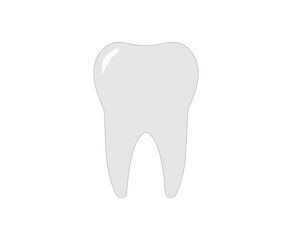 a tooth on a white background