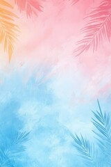 Abstract Pastel Watercolor Background, Light And Airy Floral Design, Gentle Peach And Blue Gradient