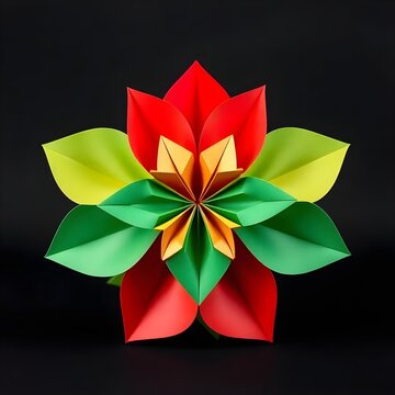 This photos red colors and back side black and green and white 