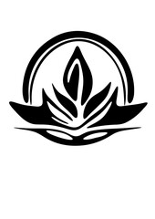 simple logo icon image without color
