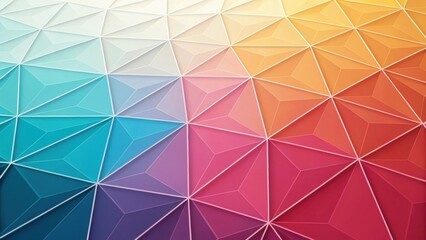 Fototapeta premium Colorful geometric pattern with triangular shapes