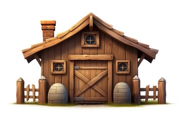 Architecture building cartoon house.