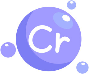 Chromium Element Icon Cr