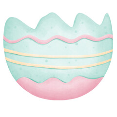Easter egg watercolor illustration