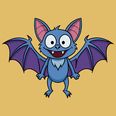 unique bat illustration