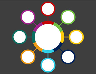 circle template slide vector design