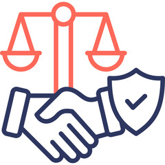 Ethical Business line color icon