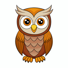 owl on a white background