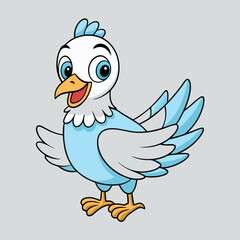dove cartoon vector