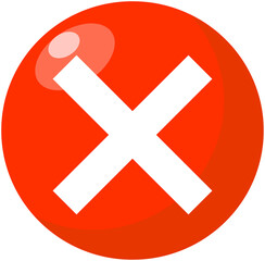 Fototapeta premium Cross Sign X icon