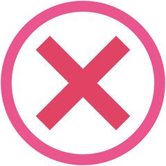 Obraz premium Cross Sign X icon