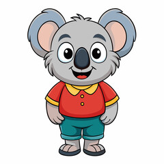 koala cartoon vector