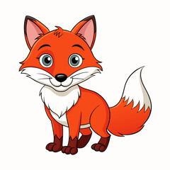 red fox cartoon