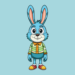 rabbit   cartoon vector