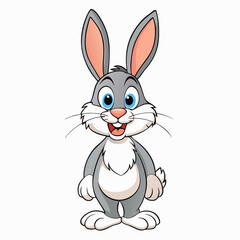 rabbit   cartoon vector